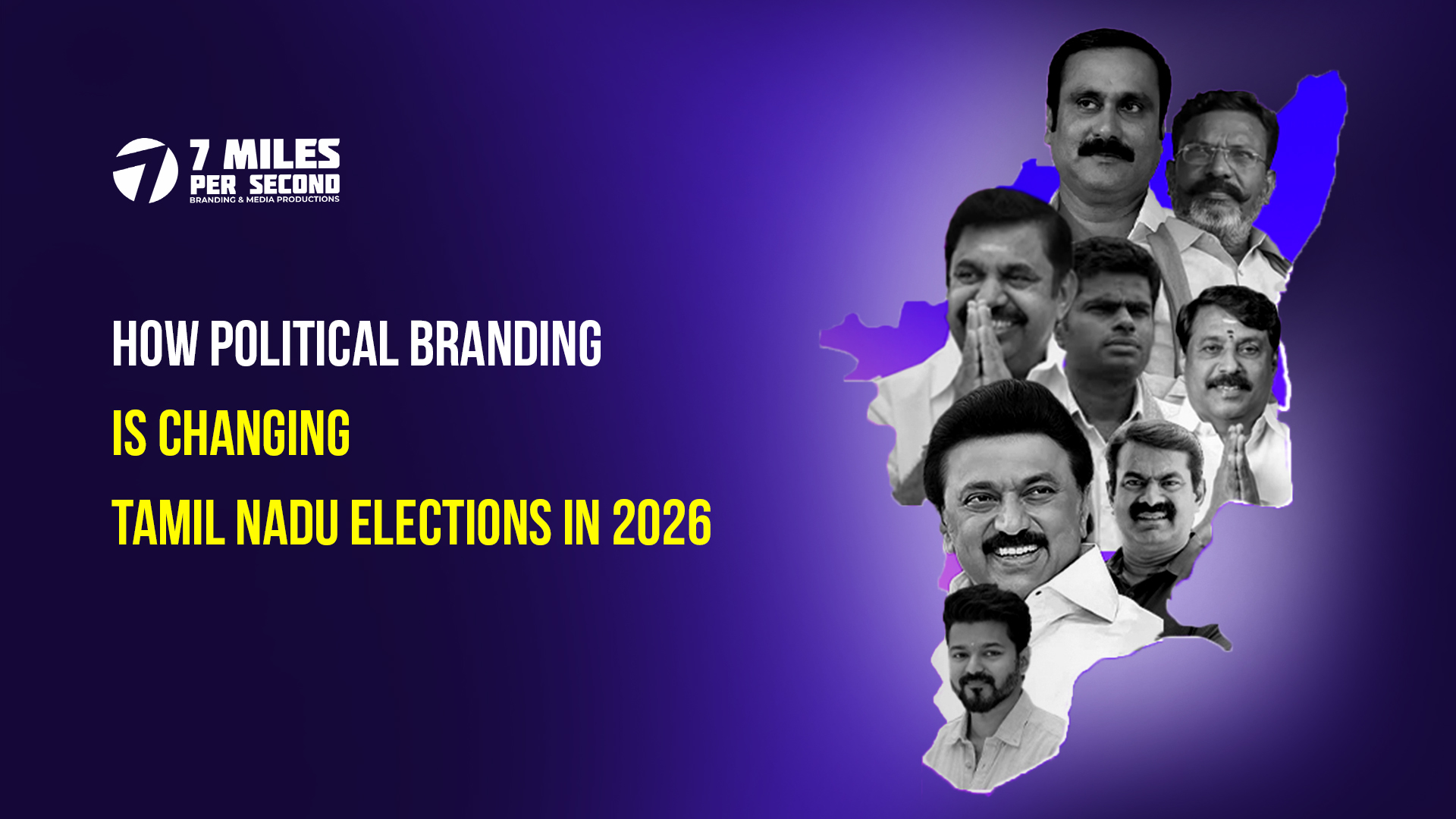 Tamil Nadu political branding strategy for 2026 elections with digital campaigns, AI tools, and voter engagement visuals.
